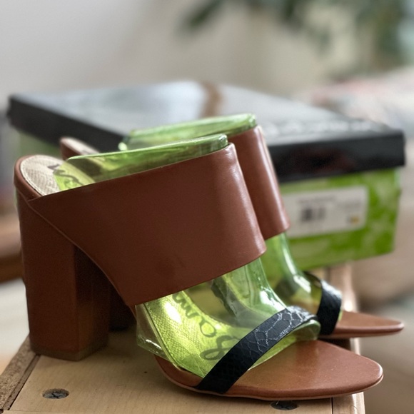 Sam Edelman two toned block heel, size 9 - Picture 3 of 4
